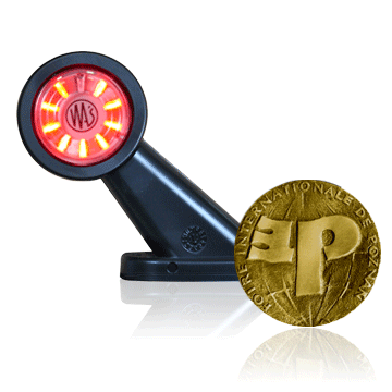 Deense Breedte paal (met meedraaiende leds) set van 2